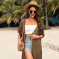 🔥Oversized strikcardigan til kvinder – let hæklet kimono med kvaster til forår og sommer 🌸