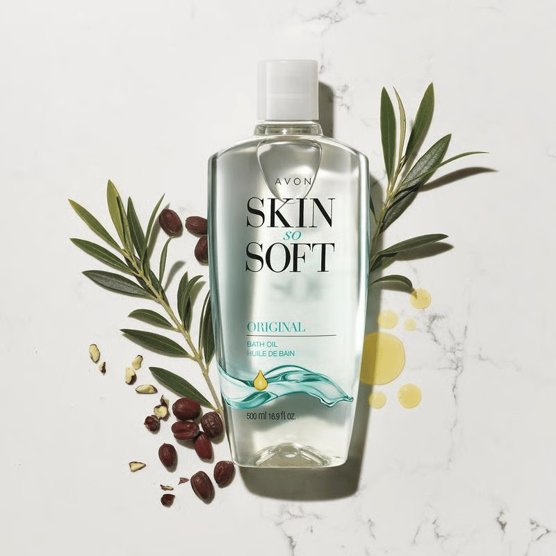 2026 Nyhed-✨ Skin So Soft Original Bath Oil – Silkeblød hud & naturlig beskyttelse mod fluer og myg til mennesker og kæledyr 🛁🐴