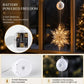 ⏳SIDSTE UDSALGSDAG 🎄❄️ DIY LED-sugekoplamper med julesnefnug ✨ | Batteridrevne, varmt og flerfarvet lys, vindueslamper med sugekop, julepynt til hjem og fest