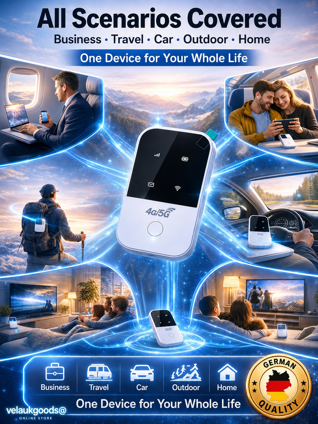 📶[Unlimited 5G] Mobile pocket router