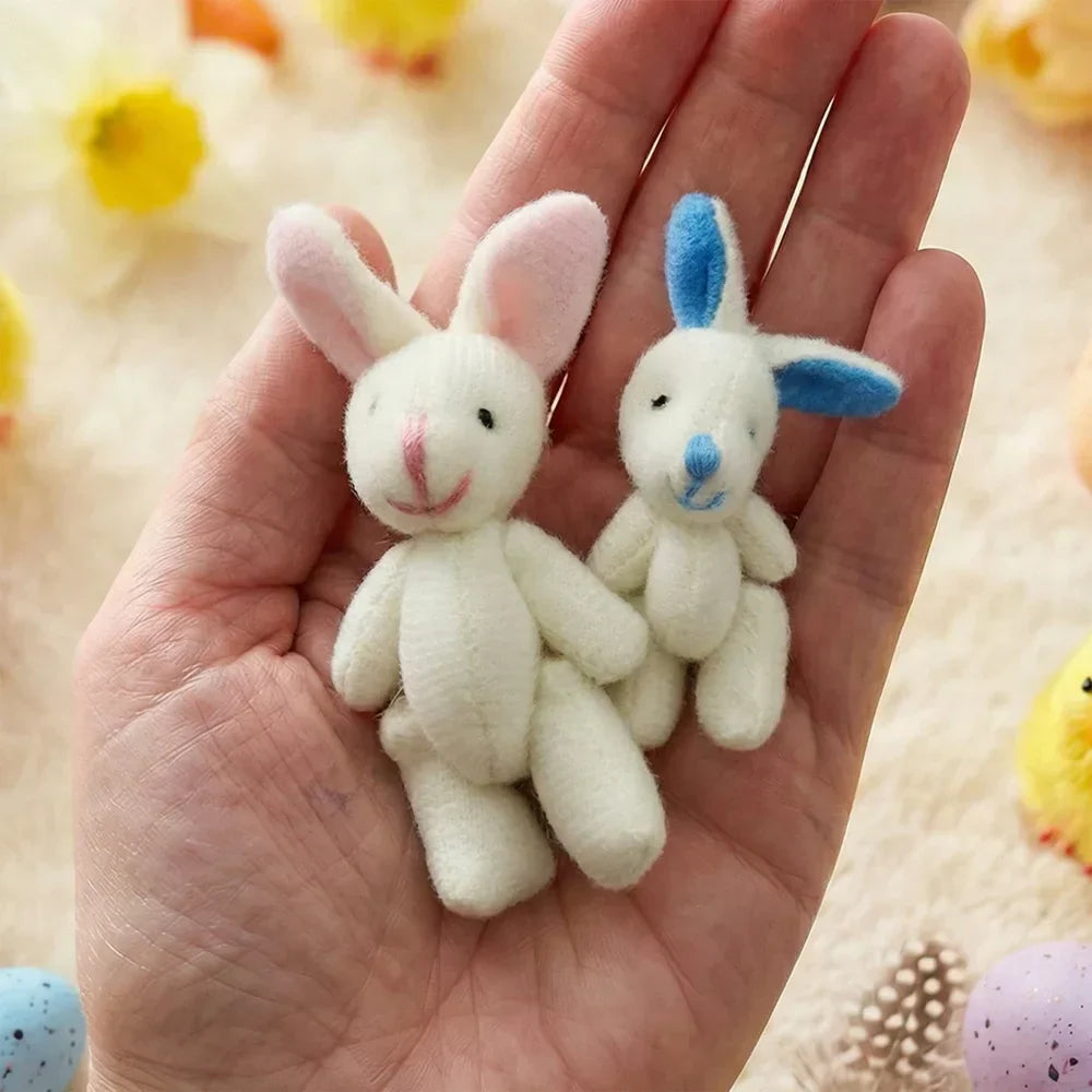 🎉Påske bedste gave 50% RABAT🎁🐇Kanin mor lille plys lomme dåse