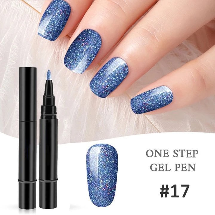 💅One Step gelneglepen 🎨 Gratis håndholdt mini-UV-neglelampe 💡