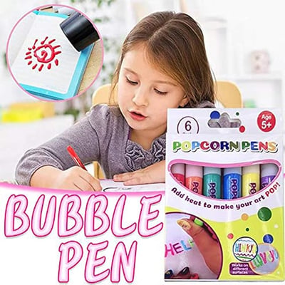 🎨 DIY-pensel til boble-popcornmaling (kræver opvarmning) 🎁