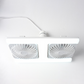 🌬️✨ Dobbelt loftventilator med LED-lys – moderne design med fjernbetjening til stue og soveværelse