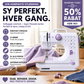 Multifunktionel symaskine med overlocksting