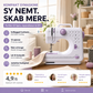 Multifunktionel symaskine med overlocksting