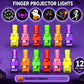 🥳2026 HOT SALE🥳💞 50K+ SOLGT! 🎉💡 50% RABAT! Mini farverige LED-fingerlys – kraftigt flerfarvet lys, enkel tænd/sluk med ét tryk. Blødt elastisk bånd sidder behageligt🎶✨