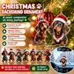 Sjovt juleophæng med gravhund til bilen