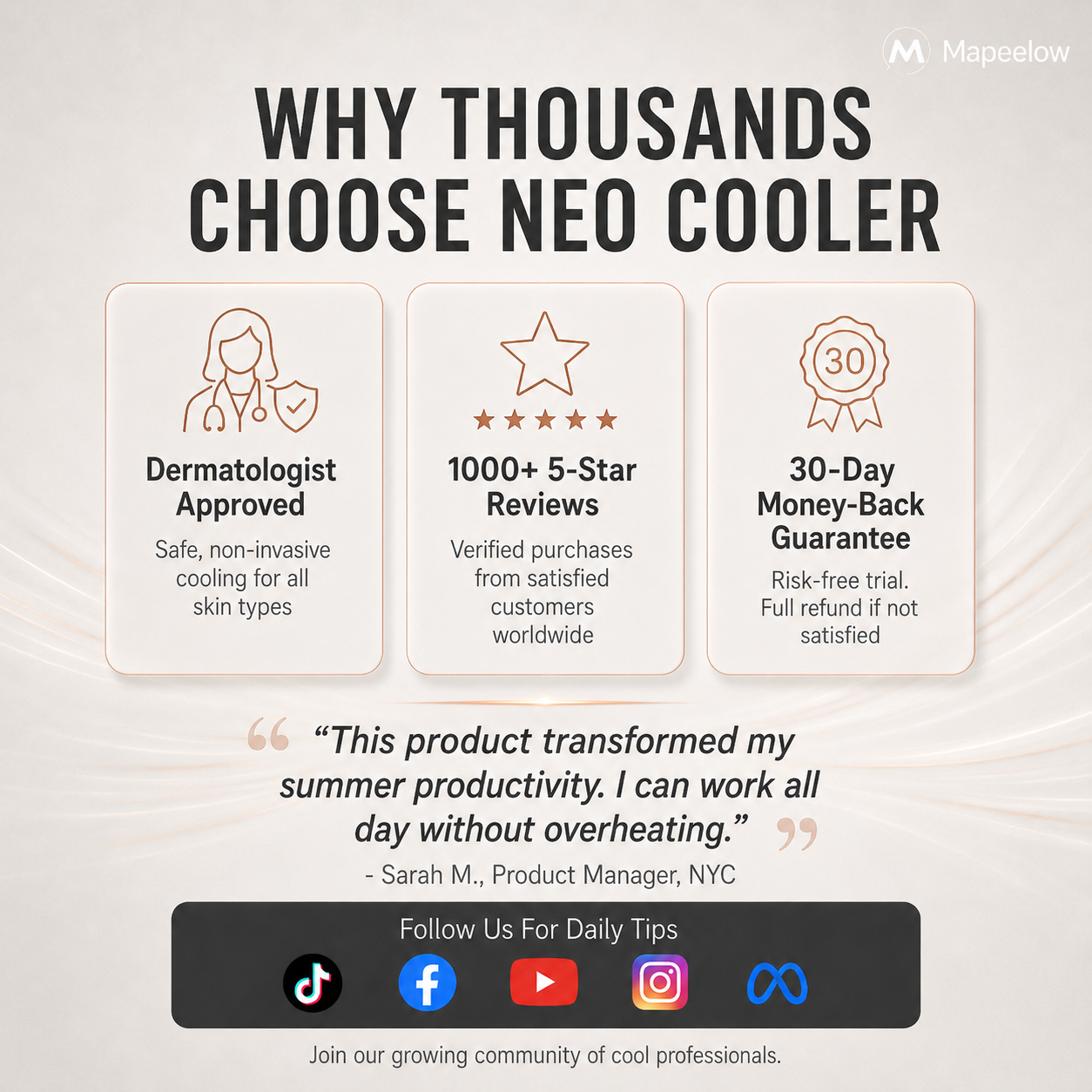 🍃 50% RABAT NU! 💨 Halsventilator med aircondition – stille, bærbar og 360° drejbar – perfekt til sommeren 🌞