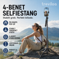 Selfiestang med firebenet stativ til smartphones
