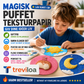 🎨 50 % RABAT NU! Magiske puffpigmenter og 3D-papir – tegn, fugt, og se motivet hæve sig – kreativ magi for alle aldre ✨🖌️