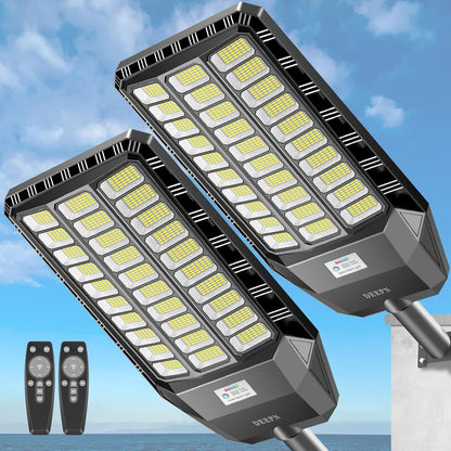 ☀️ 50 % RABAT! Solcelle-LED-gadelampe – ekstra kraftig udendørs sikkerhedslampe