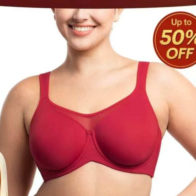 💐Elegant, gennemsigtig bh i store størrelser med fuld dækning til kvinder | Uden bøjler og anbefalet af over 50.000 kvinder👙