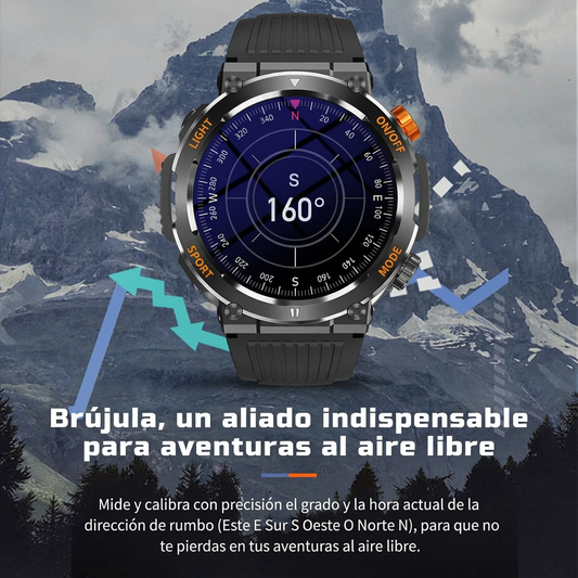 ⌚ Vandtæt smartwatch til sport og udendørs brug