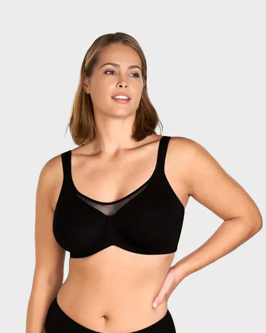 💐Elegant, gennemsigtig bh i store størrelser med fuld dækning til kvinder | Uden bøjler og anbefalet af over 50.000 kvinder👙