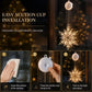 ⏳SIDSTE UDSALGSDAG 🎄❄️ DIY LED-sugekoplamper med julesnefnug ✨ | Batteridrevne, varmt og flerfarvet lys, vindueslamper med sugekop, julepynt til hjem og fest