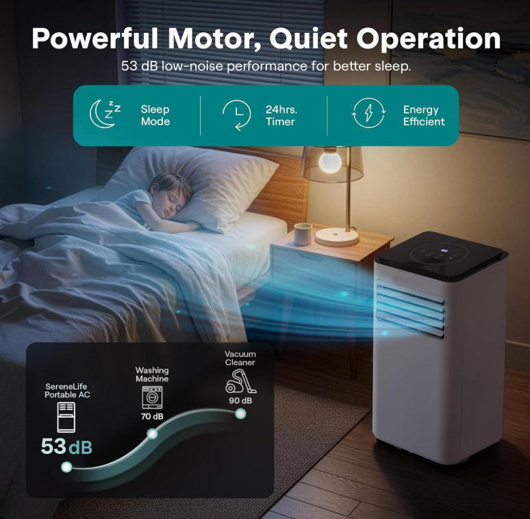 🌬️Lydsvag 3-i-1 bærbar aircondition✅Direkte fabrikssalg⌛Begrænset antal💥Bedste pris