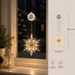 ⏳SIDSTE UDSALGSDAG 🎄❄️ DIY LED-sugekoplamper med julesnefnug ✨ | Batteridrevne, varmt og flerfarvet lys, vindueslamper med sugekop, julepynt til hjem og fest