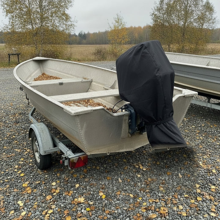 🚤❄️ 50 % RABAT – HELDÆKKENDE BÅDMOTOROVERTRÆK I 420D OXFORD – BESKYT PÅHÆNGSMOTOREN MOD REGN, SNE & UV, UDEN VÆRKTØJ! 🛡️
