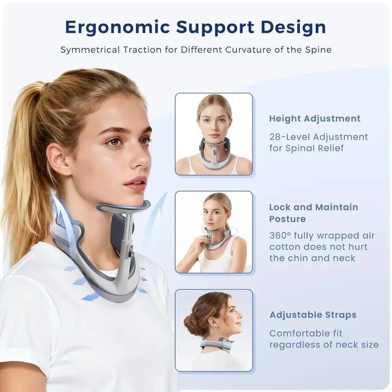 🦒 50% RABAT NU! Posture Fix – Let og justerbar holdningsstøtte – 4-vejs støtte, ultralet og åndbar – fremmer korrekt rygsøjleposition og god holdning 🧒✨