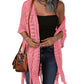 🔥Oversized strikcardigan til kvinder – let hæklet kimono med kvaster til forår og sommer 🌸