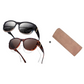 🕶️👓 Til brillebrugere: Disse oversized solbriller passer over dine egne briller og giver dig et filmstjernelook – ingen dyre clip-ons og ingen generende linser!
