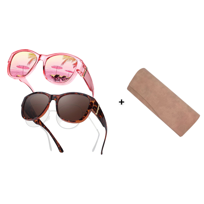 🕶️👓 Til brillebrugere: Disse oversized solbriller passer over dine egne briller og giver dig et filmstjernelook – ingen dyre clip-ons og ingen generende linser!