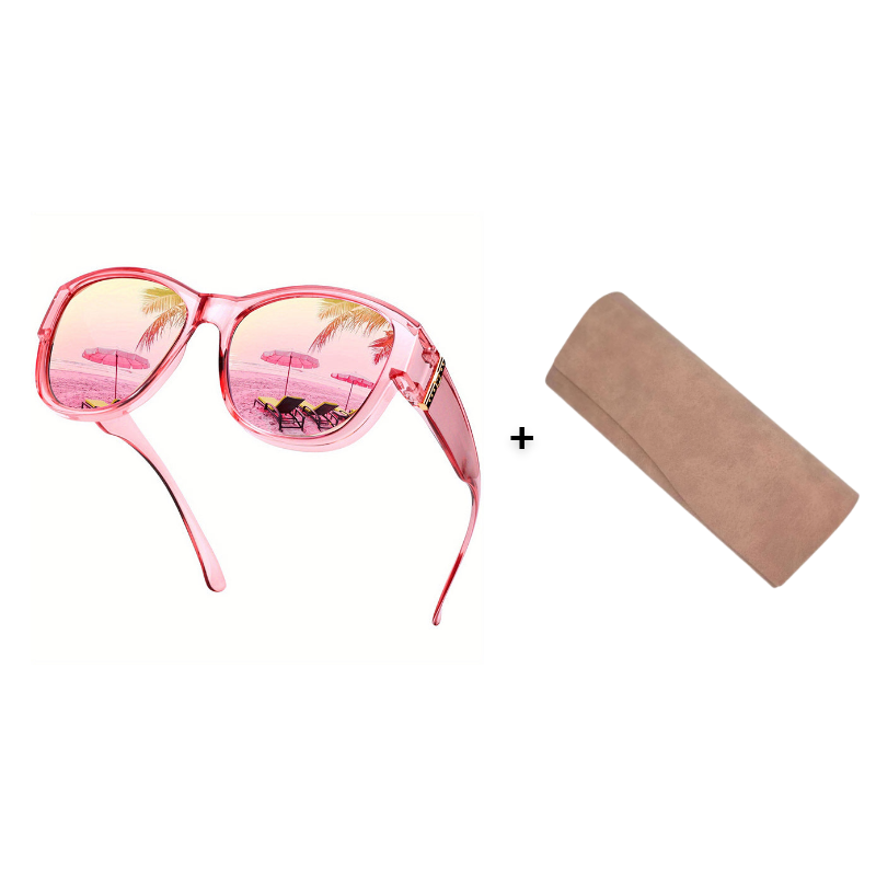 🕶️👓 Til brillebrugere: Disse oversized solbriller passer over dine egne briller og giver dig et filmstjernelook – ingen dyre clip-ons og ingen generende linser!