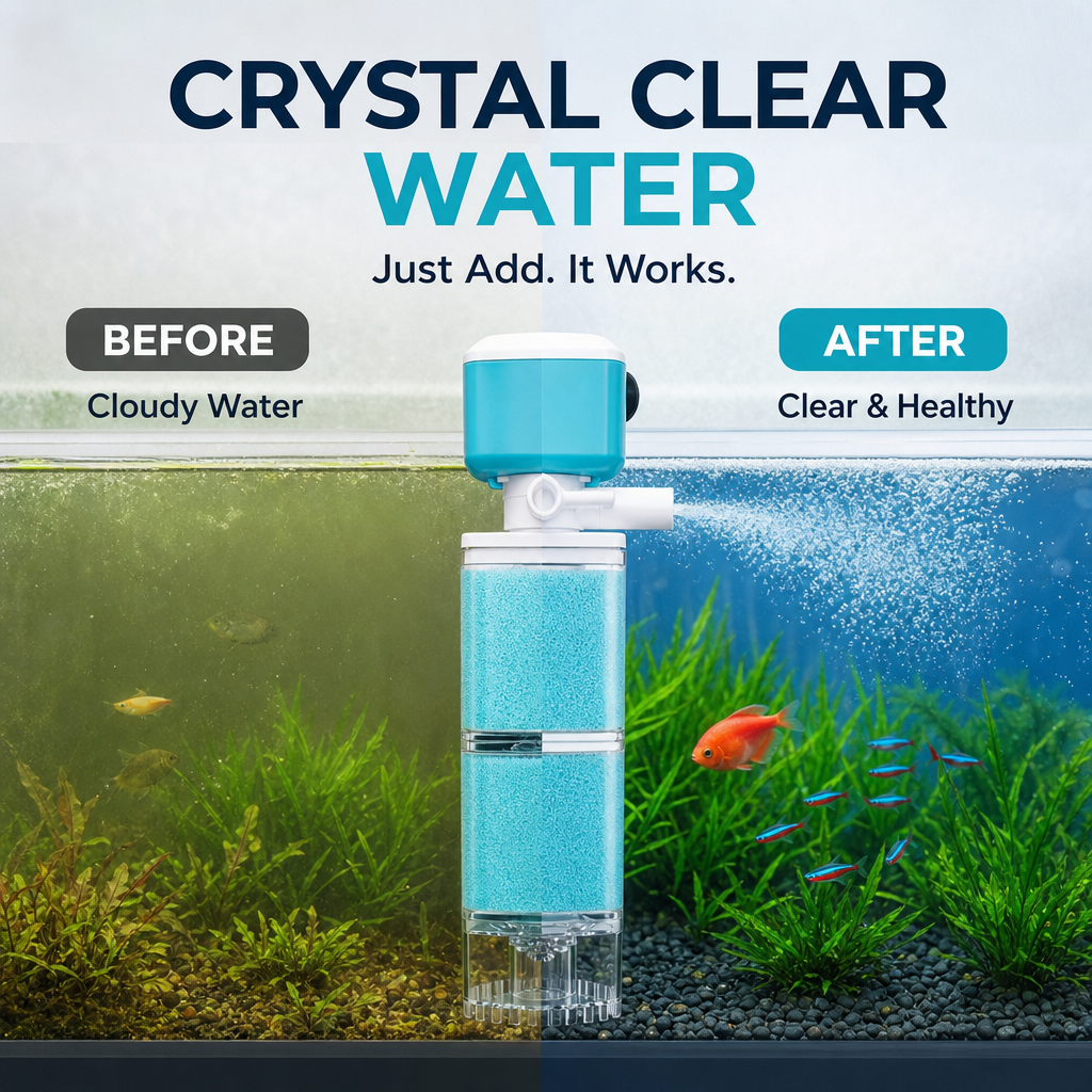 🐠 Automatisk akvariefilter – renere vand og sundere fisk