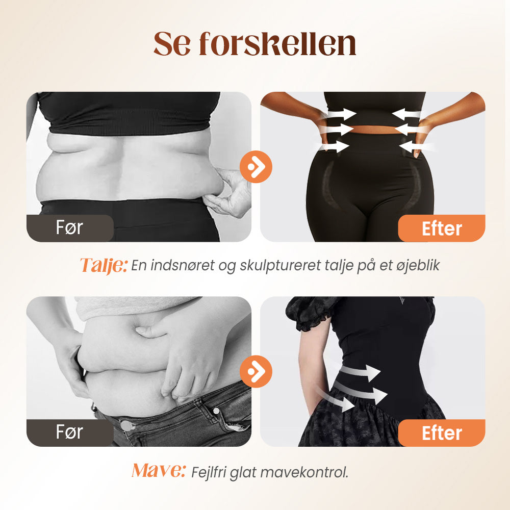 💃Højtaljede numseløftende shapingshorts✨