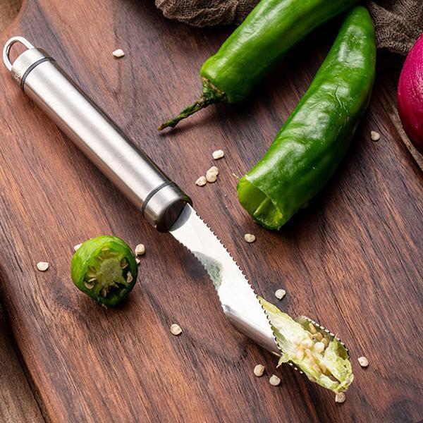 Fjern kernehus fra peberfrugter på få sekunder! Peberudkerner i rustfrit stål