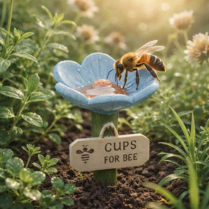 🐝 Blomsterformet bi-vandstation 💧