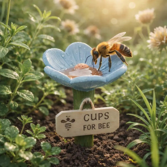 🐝 Blomsterformet bi-vandstation 💧