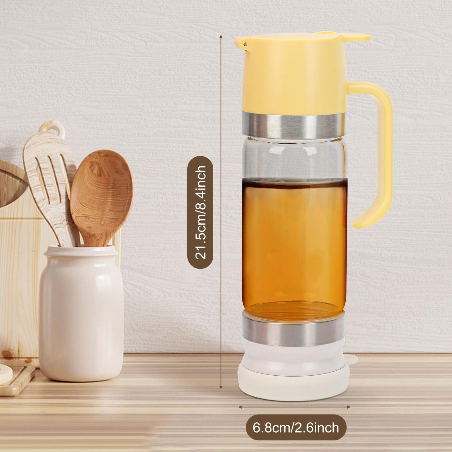 💥SIDSTE DAGSUDSALG 60% RABAT🍯✨ 237 ml drypfri honning- og sirupdispenser i glas