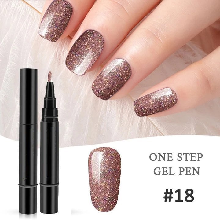 💅One Step gelneglepen 🎨 Gratis håndholdt mini-UV-neglelampe 💡