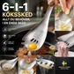 🍳 50 % RABAT NU! ✨ Multifunktionel køkkenske i rustfrit stål – til madlavning, servering & daglig brug 🥣