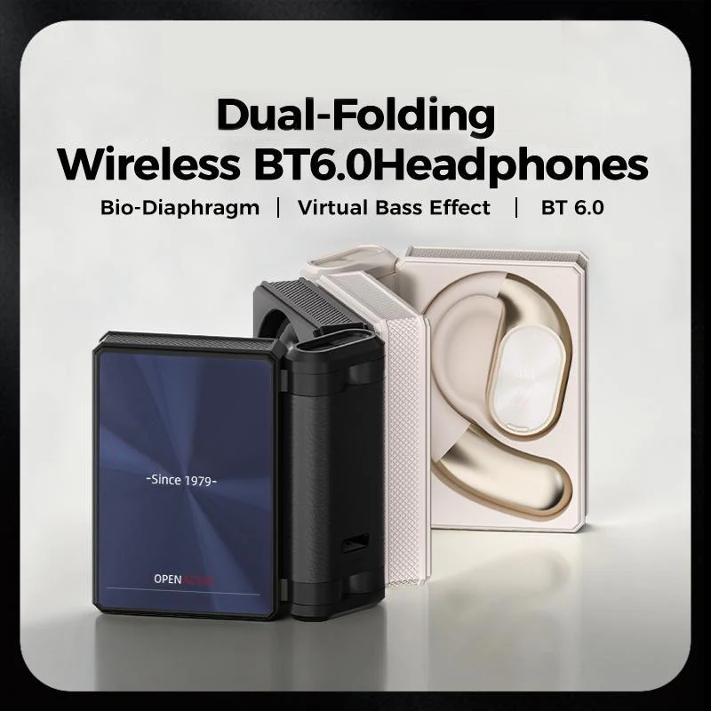🎧 BEGRÆNSET TID – 50 % RABAT! 💥 Trådløse støjreducerende Bluetooth 6.0-øretelefoner – 145 timers batteritid, IPX5-vandafvisende, til sport ✨