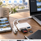 💾✨ 5-i-1 hukommelseskortlæser med flere porte – nem filhåndtering 🔌📱
