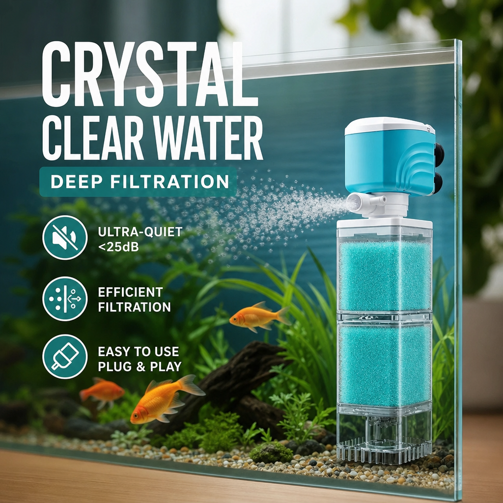 🐠 Automatisk akvariefilter – renere vand og sundere fisk