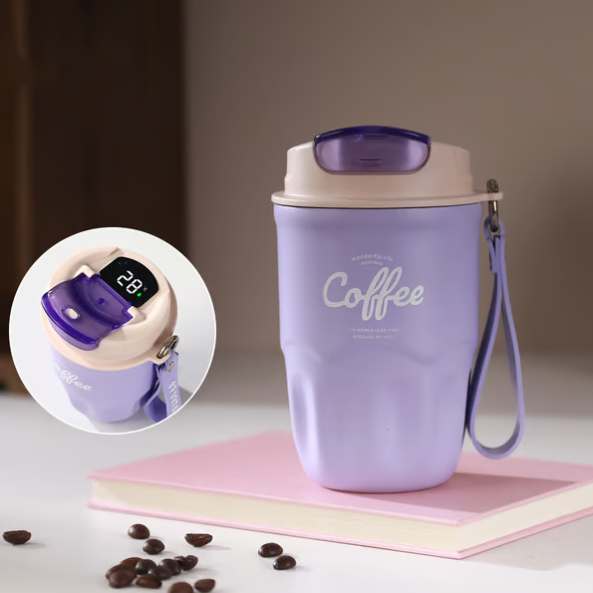 🎁💥SIDSTE DAG – 50% RABAT!!☕ Termokrus i 316 rustfrit stål med LED-temperaturvisning