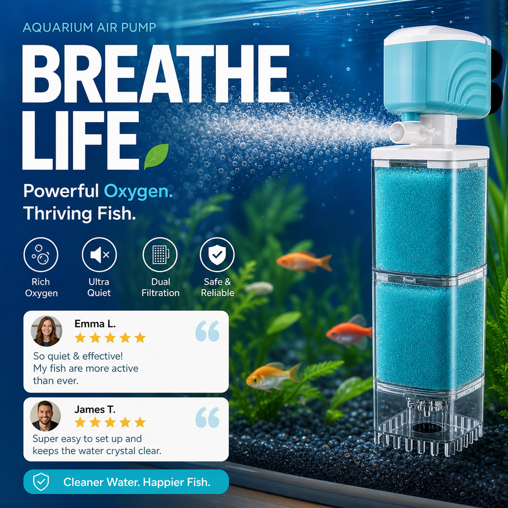 🐠 Automatisk akvariefilter – renere vand og sundere fisk