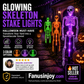 👻50 % rabat til Halloween! 💀Uhyggelig pynt til haven!🎃💡 Solcelledrevne skeletlamper på spyd – lyser i mørket, nemme at montere og perfekte til have, veranda og gangsti! 👻🪦✅