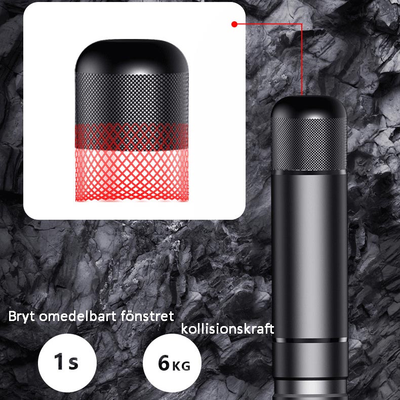 🔨 Bilnødhammer – knus ruden på ét sekund