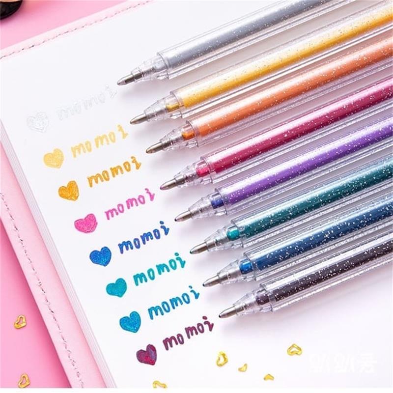 ⏳Sidste dag – specialpris: 129,95 kr.!!💥🎁Glitter-gelpen-sæt – skriver glat 🎨