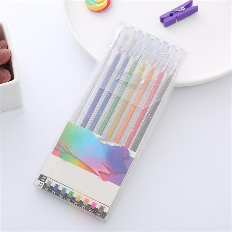 ⏳Sidste dag – specialpris: 129,95 kr.!!💥🎁Glitter-gelpen-sæt – skriver glat 🎨