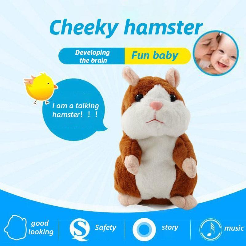 Talende hamsterplys, gentager stemmer og nikker med hovedet 🐹✨✅💥