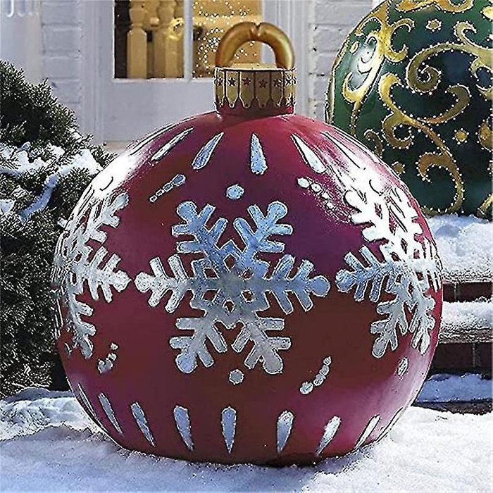✨JULEUDSALG 50 % RABAT✨ Oppustelig julekugle i PVC til udendørs dekoration