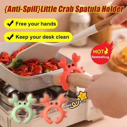 🦀 Krabbeformet redskabsholder i silikone – 3-pak