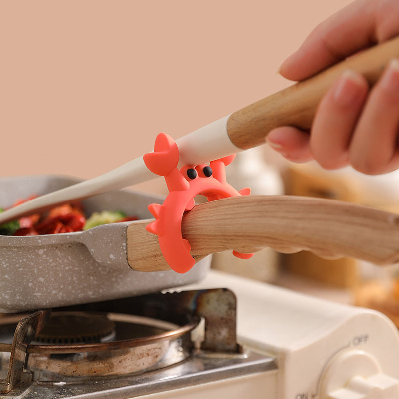 🦀 Krabbeformet redskabsholder i silikone – 3-pak