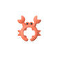 🦀 Krabbeformet redskabsholder i silikone – 3-pak